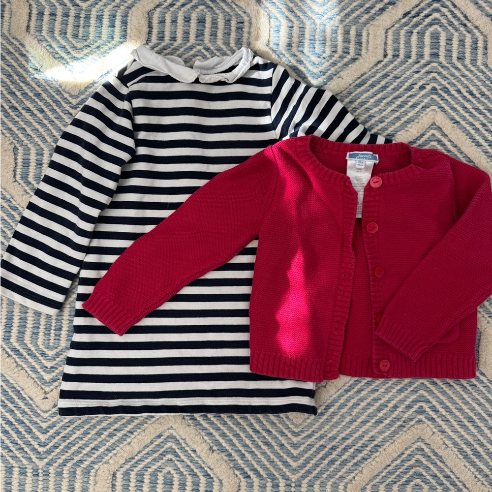 Jacadi dress & cardigan - size 36M